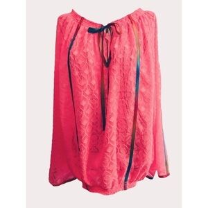 Rosalita Swim Pink Dolores Off Shoulder Bell Sleeve Blouse